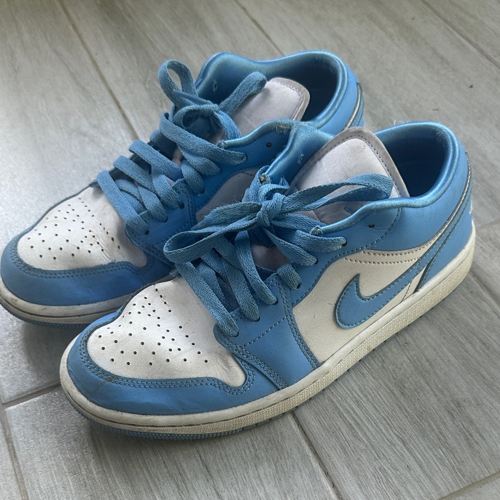 Nike Women's Sneakers Blue and White- Air Jordans
